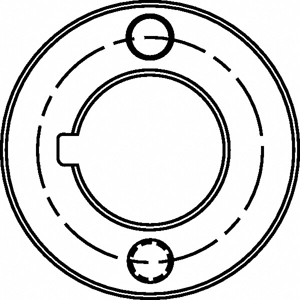 1 Inch Hole Diameter, For 4 Inch Outside Diameter, Compatible Toolholder Style KVNS A2, Slotting Cutter Drive Ring
