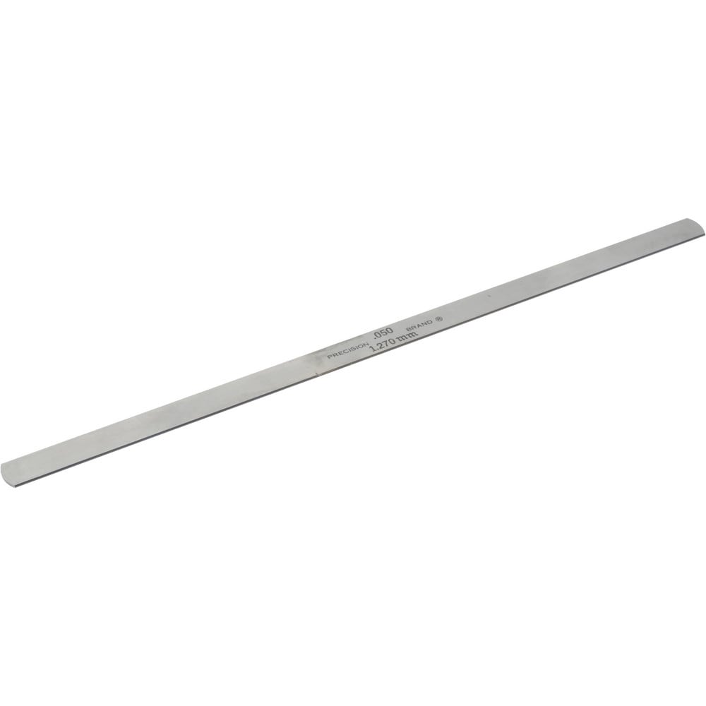 Feeler Gages; Thickness (Decimal Inch - 4 Decimals): 0.05 ; Thickness (mm): 1.27 ; Leaf Style: Flat ; Leaf Length (mm): 304.8 ; Fractional Leaf Length: 12 (Inch); Leaf Length (Decimal Inch): 12.0000