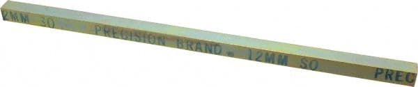 Key Stock: 12" Long, High Carbon Steel, Gold Dichromate-Plated
