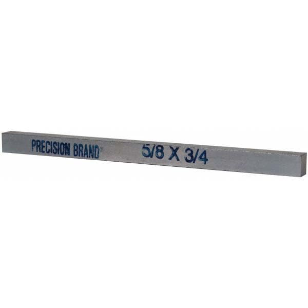 Precision Brand 15575 Key Stock: 3/4" High, 5/8" Wide, 12" Long, Low Carbon Steel, Zinc-Plated Image