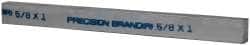 Precision Brand 15600 Key Stock: 1" High, 5/8" Wide, 12" Long, Low Carbon Steel, Zinc-Plated 