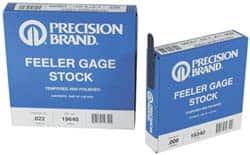 Precision Brand 19125 Feeler Stock Roll: 0.001" Thick, 1/2" Wide, 25 Long, High Carbon Steel 