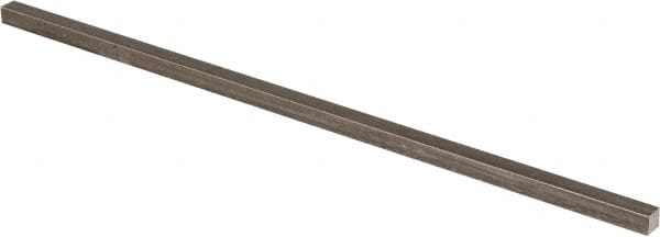 Mill Key Stock: 5/16" High, 5/16" Wide, 12" Long, Low Carbon Steel, Plain Finish