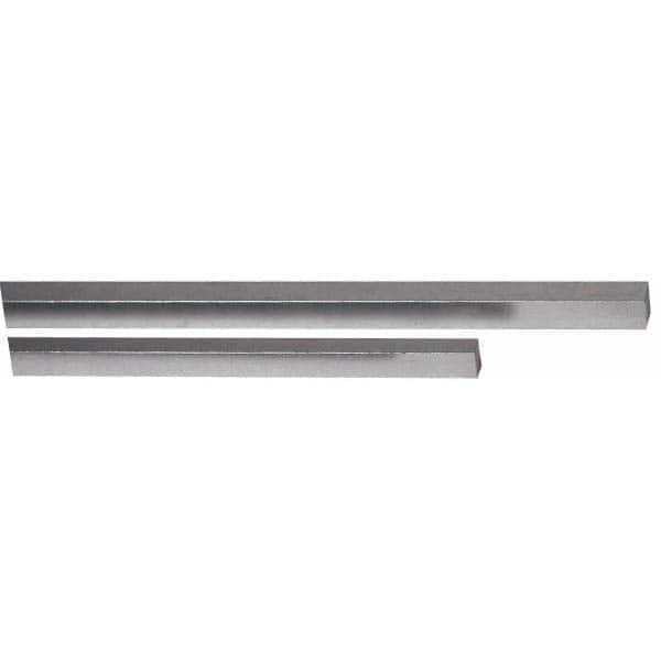 Precision Brand 57506 Key Stock: 7/16" High, 7/16" Wide, 12" Long, Stainless Steel, Plain Finish 