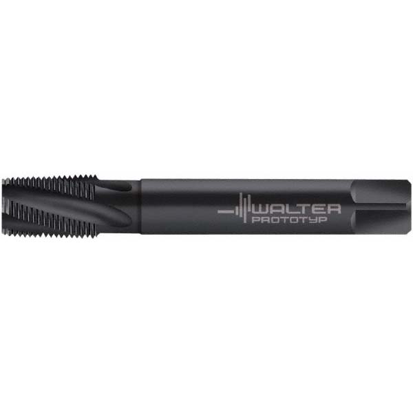 1/4-18 NPT, 15° Helix, 4 Flutes, Modified Bottoming Chamfer, Oxide Finish, Cobalt, Spiral Flute Pipe Tap