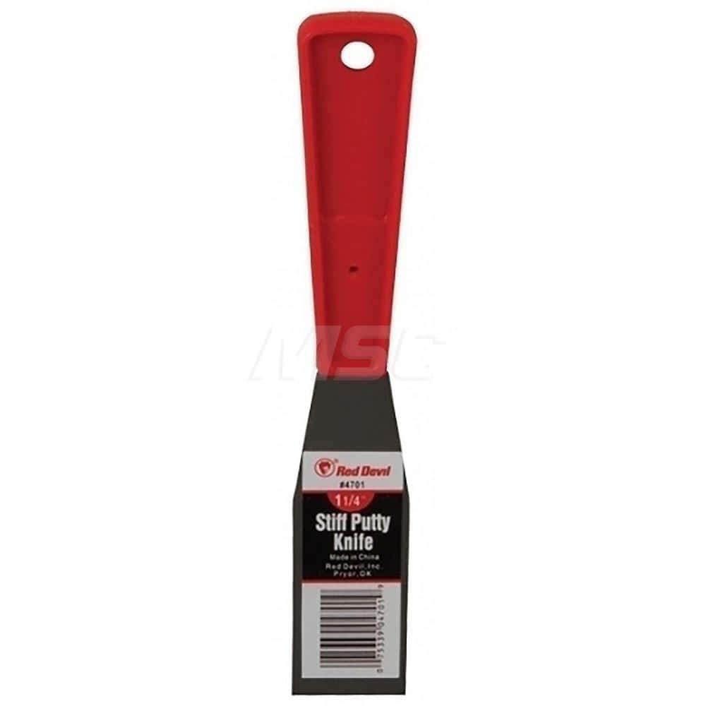 Red Devil 4701 Putty Knife: Steel, 1-1/4" Wide 