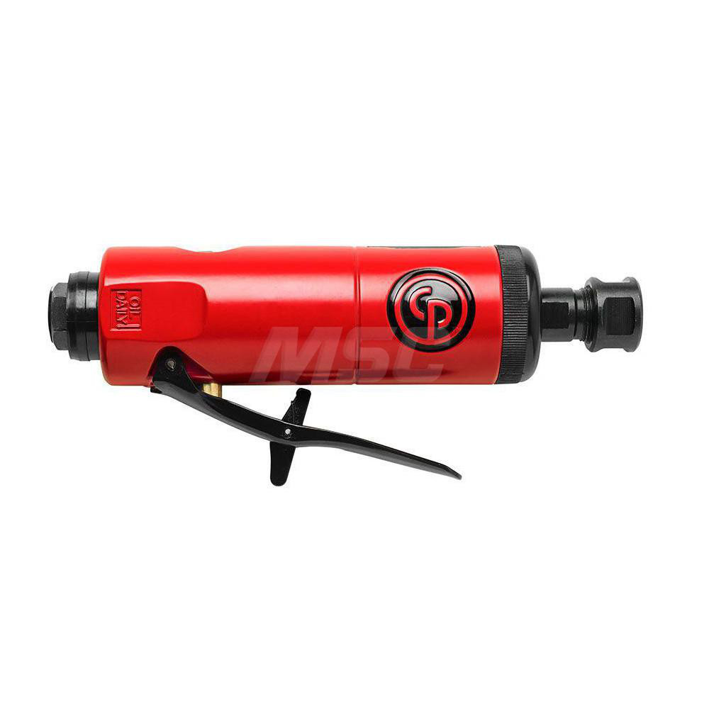 Air Die Grinder: 1/4" Collet, 1/4" Inlet - 27000 RPM, 0.63 hp, 26.00 CFM, Rear Exhaust