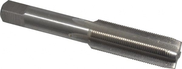 3/8-24 Size High-Speed Steel Morse Cutting Tools 34877 Straight Flute Hand Taps for Cast Iron Plug Type Steam Oxide Over Nitride Finish 4 Flutes H3 Pitch Diameter