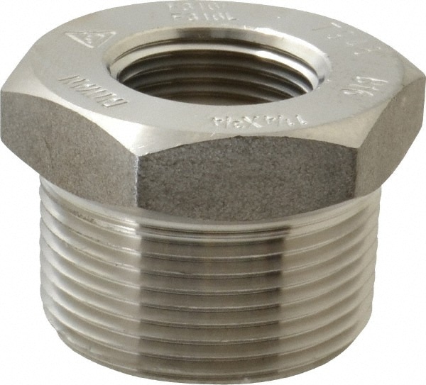 Merit Brass 3614D-2012 Pipe Bushing: 1-1/4 x 3/4" Fitting, 316 & 316L Stainless Steel Image