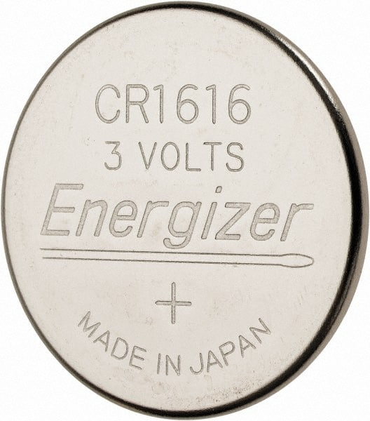 Button & Coin Cell Battery: Size CR1616, Lithium-ion