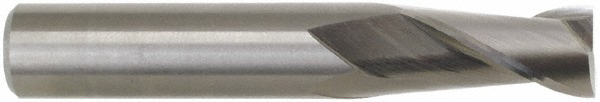 M.A. Ford 12mm, 25mm LOC, 12mm Shank Diam, 76mm OAL, 2 Flute, Solid Carbide Square End Mill - Single End, TiCN Finish, 30° Helix, Centercutting