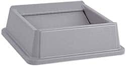Rubbermaid FG266400GRAY Trash Can & Recycling Container Lid: Square, For 35 & 50 gal Trash Can 