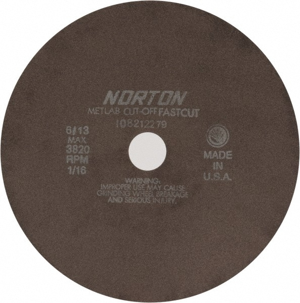 Norton 66253122821 Cut-Off Wheel: 10" Dia, 1/16" Thick, 1-1/4" Hole, Aluminum Oxide Image