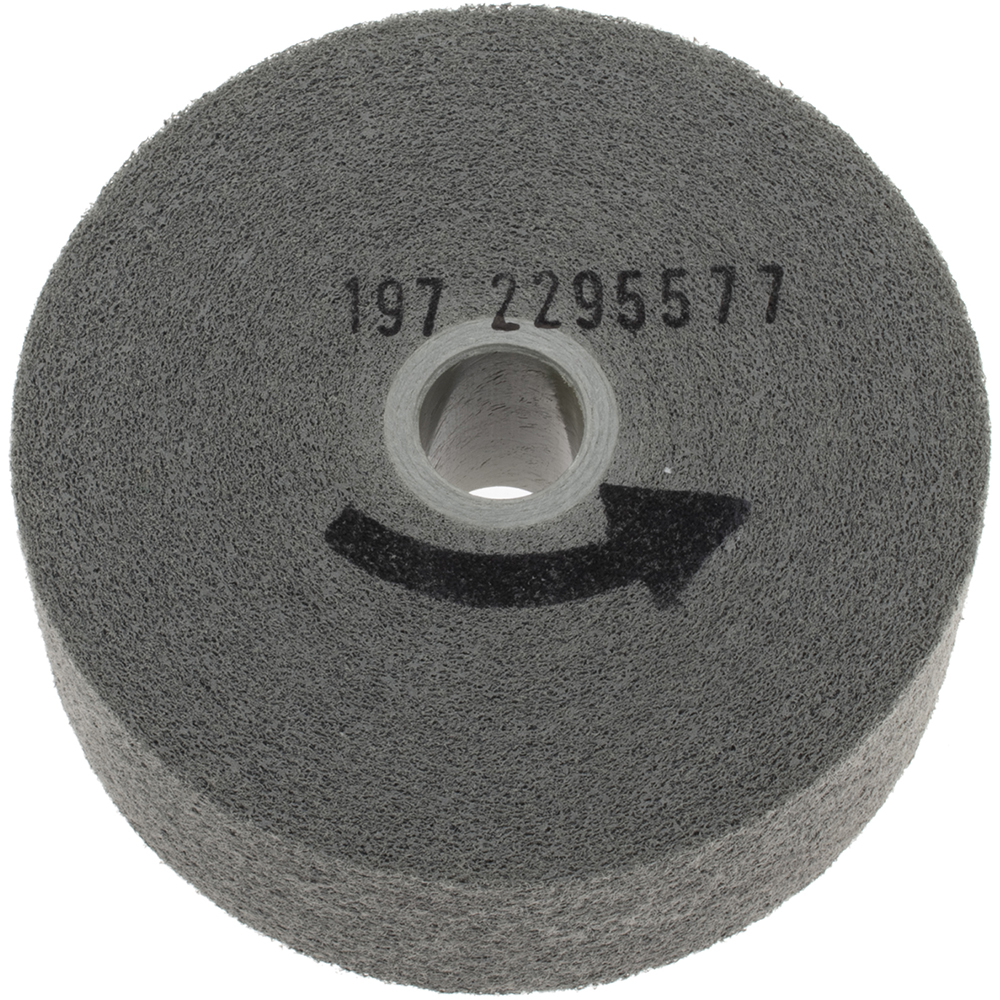 Norton Deburring Wheel 6" Dia, 2" Face Width, 1" Hole, Density 6