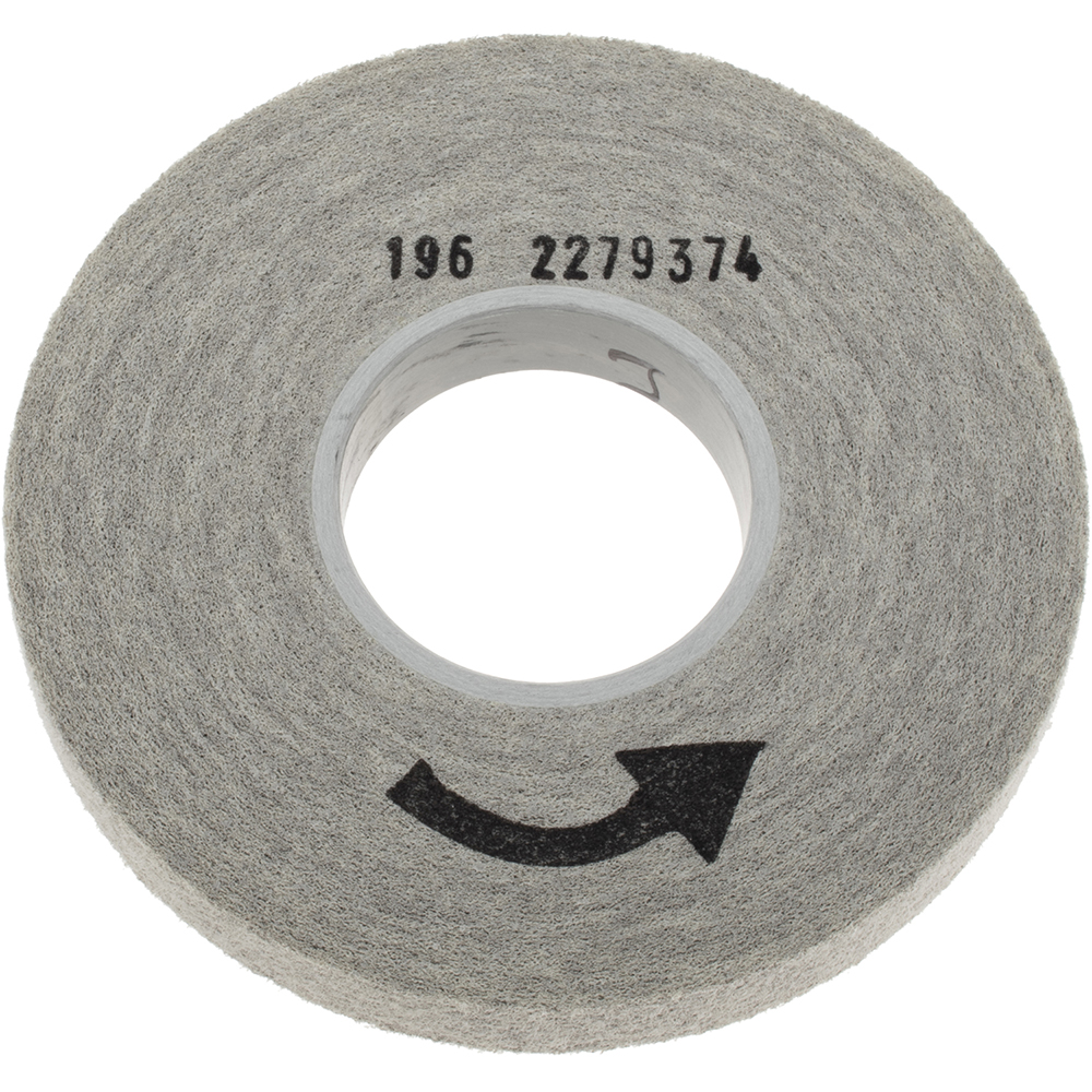 Norton Deburring Wheel 8" Dia, 1" Face Width, 3" Hole, Density 7