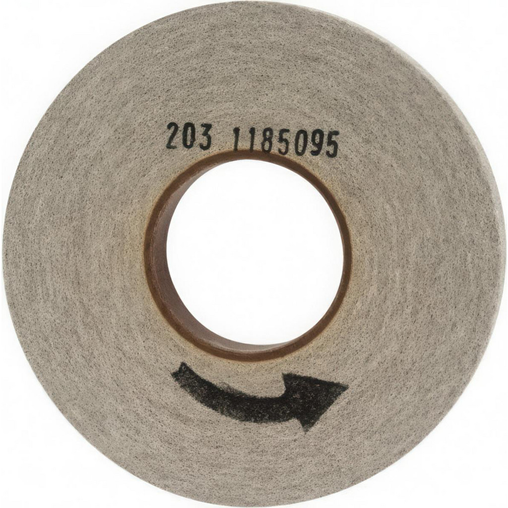 Norton | Bear-Tex® Deburring Wheel: 8" Dia, 1" Face Width, 3" Hole, 8 Density, Aluminum Oxide - Fine Grade, Convolute, Series 1000 | Part #66261055257