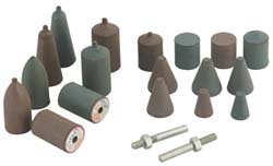 20 Piece Rubber Cone Test Abrasive Point Set