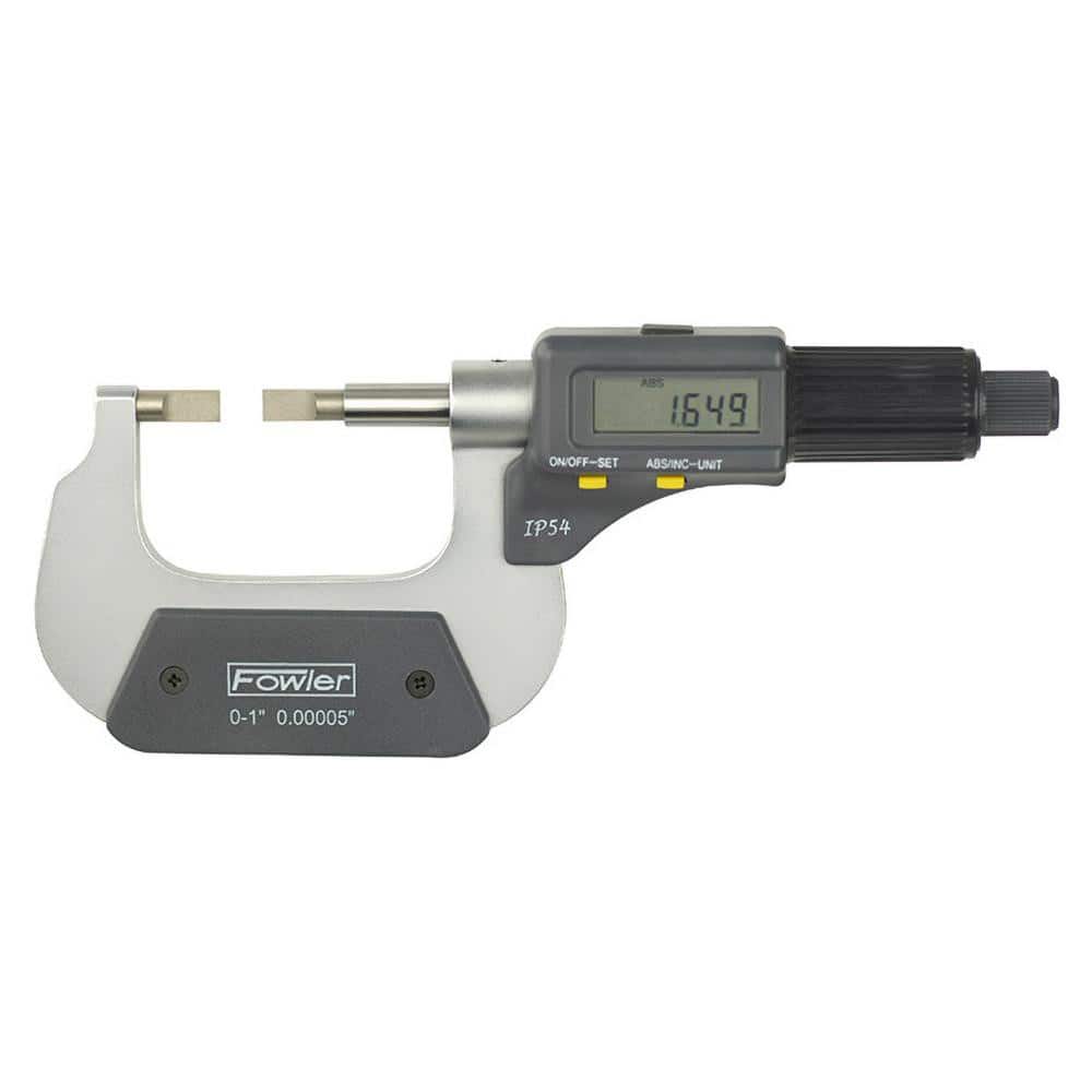 FOWLER 54-860-241 Blade Micrometer: 25 mm Max, Mechanical 