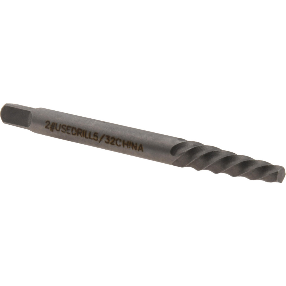 Spiral Flute Screw Extractor: Size #2, for 5/32 to 7/32" Screw