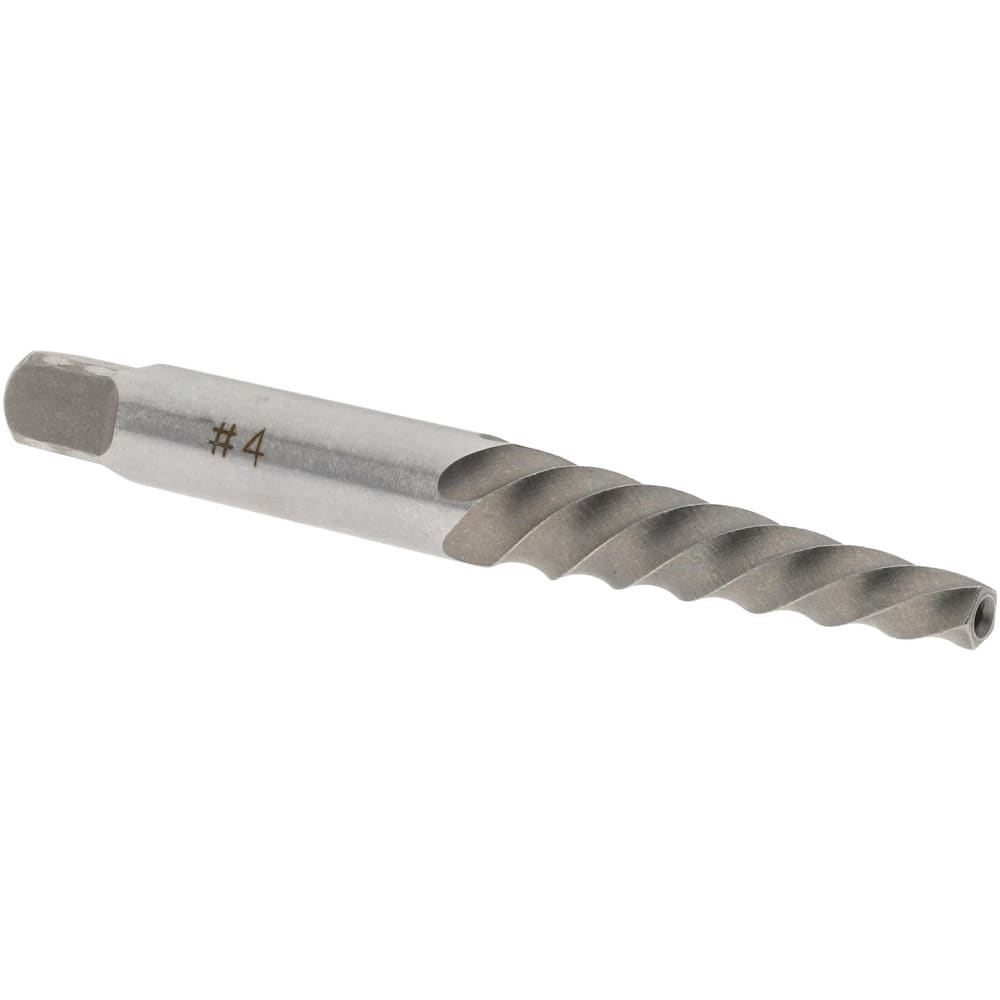 Spiral Flute Screw Extractor: Size #4, for 9/32 to 3/8" Screw