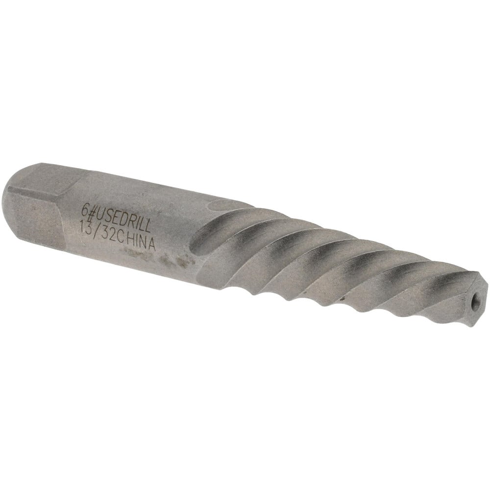 Spiral Flute Screw Extractor: Size #6, for 5/8 to 7/8" Screw