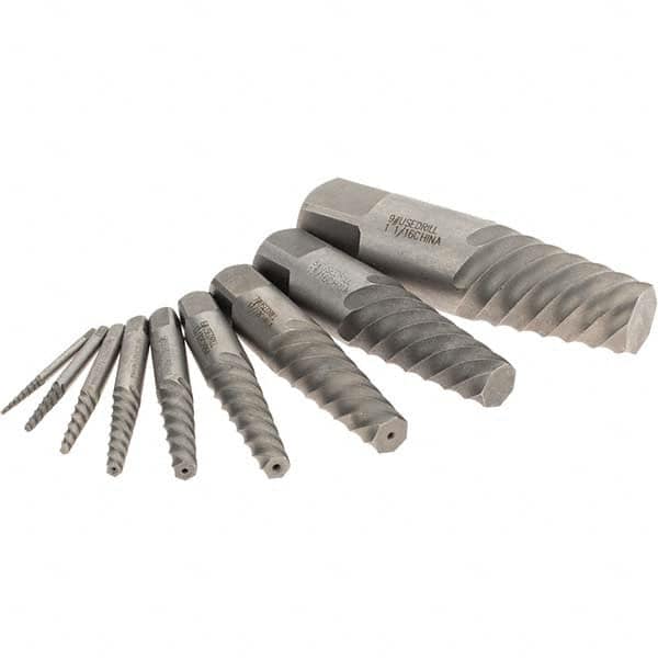 Spiral Flute Screw Extractor: 9 Pc