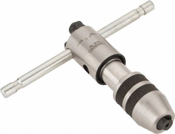 #0 to 1/4" Tap Capacity, T Handle Tap Wrench