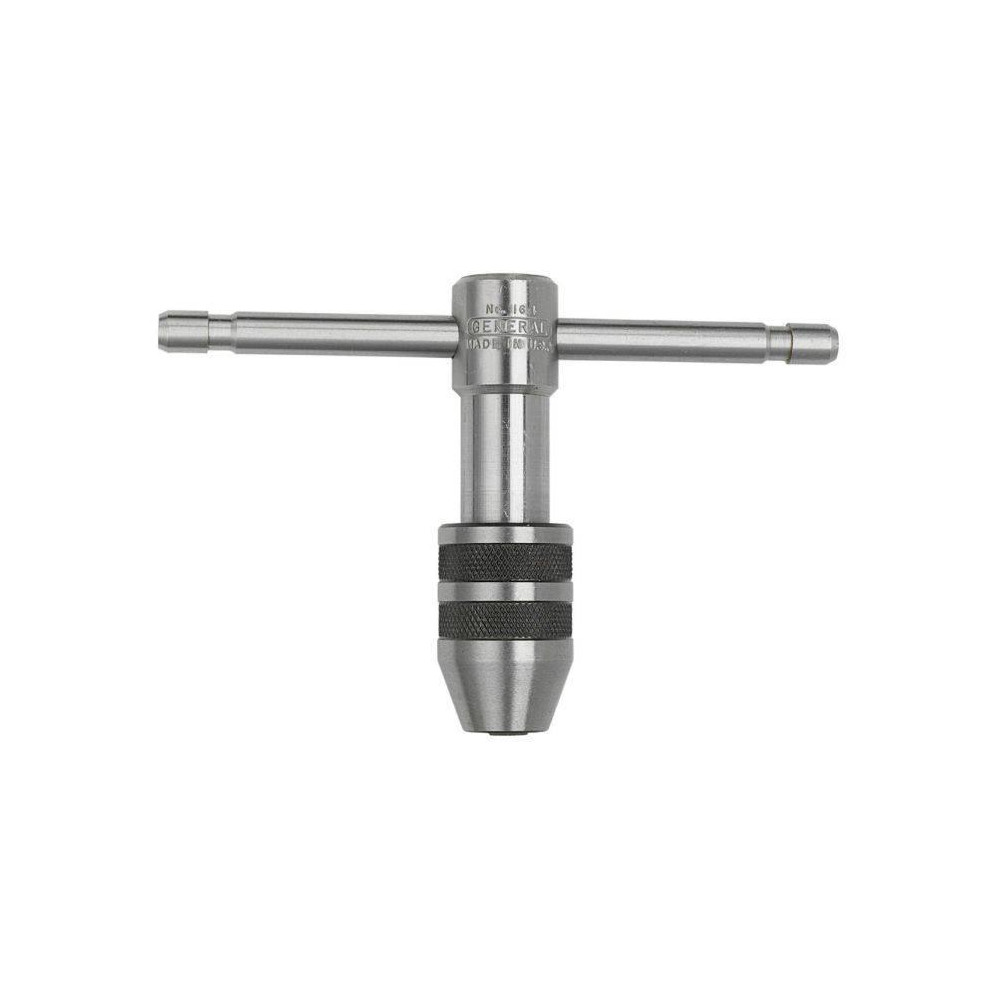 thumbnail interactive-video image 1 of Made In USA T Handle Tap Wrench, #0 To 1/4 Tap Capacity, 3-1/2 Inch Length 1 of 2