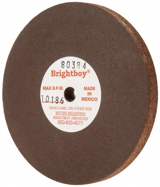 Cratex 80384 Surface Grinding Wheel: 3" Dia, 1/4" Thick, 1/4" Hole, 46 Grit 