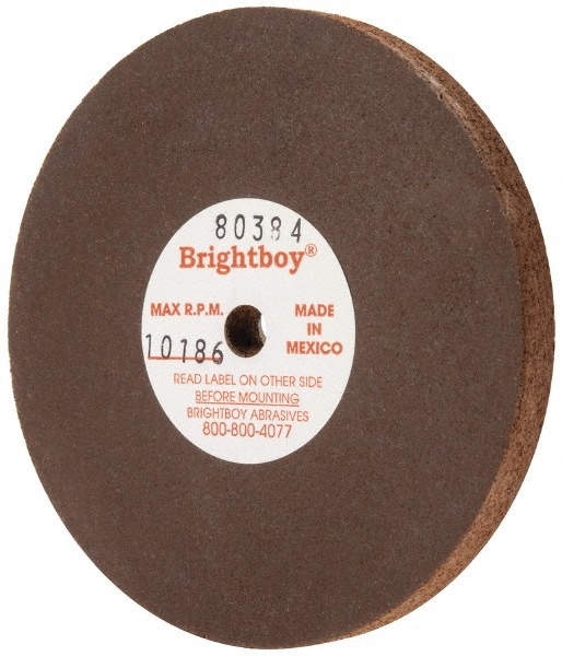 Cratex 80384 Surface Grinding Wheel: 3" Dia, 1/4" Thick, 1/4" Hole, 46 Grit 