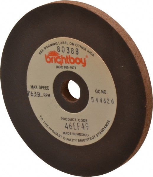 Cratex 80388 Surface Grinding Wheel: 4" Dia, 1/4" Thick, 1/2" Hole, 46 Grit 