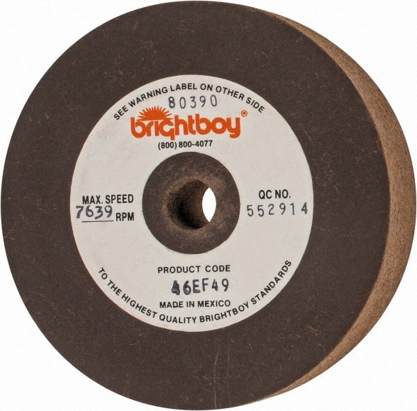 Cratex 80390 Surface Grinding Wheel: 4" Dia, 1" Thick, 1/2" Hole, 46 Grit 