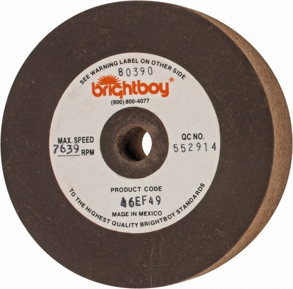 Cratex 80390 Surface Grinding Wheel: 4" Dia, 1" Thick, 1/2" Hole, 46 Grit Image