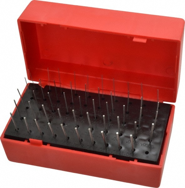 Class ZZ Plug Gage Set: 0.0115 to 0.0605" Range, 50 Pc