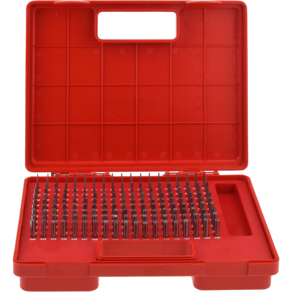 Class ZZ Plug Gage Set: 0.061 to 0.25" Range, 190 Pc
