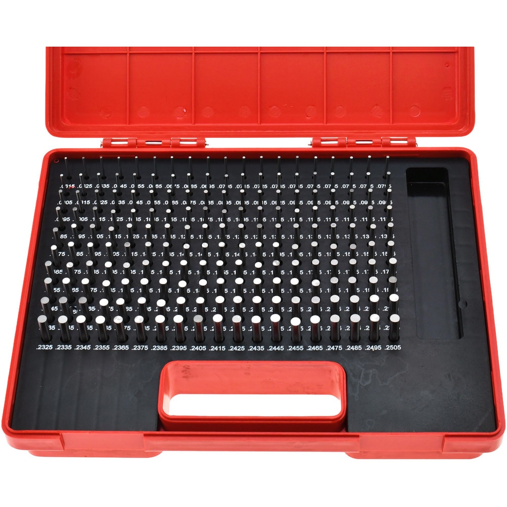 Class ZZ Plug Gage Set: 0.0615 to 0.2505" Range, 190 Pc