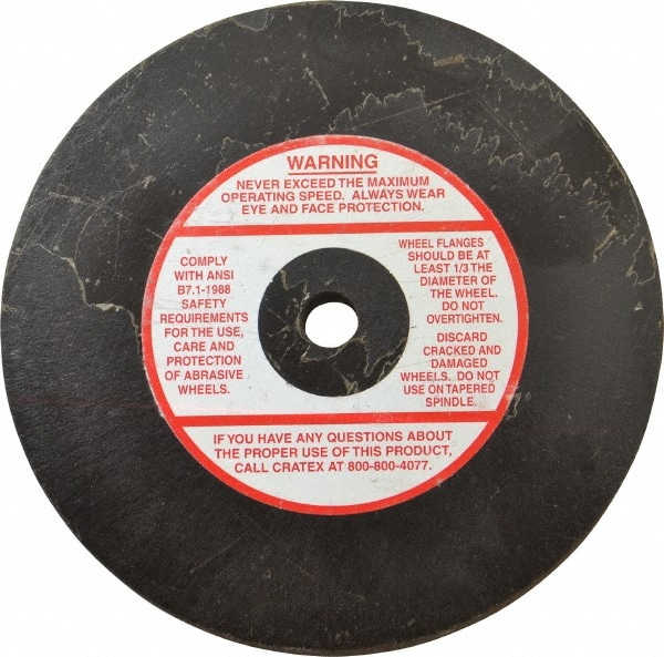 Cratex 70117 Surface Grinding Wheel: 6" Dia, 1/2" Thick, 1/2" Hole, 46 Grit Image