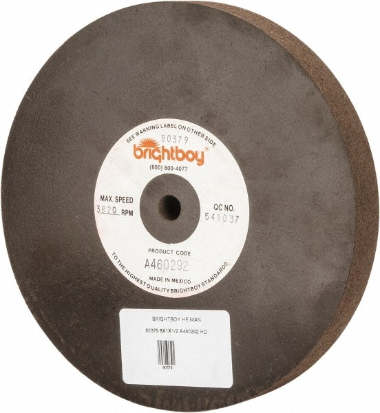 Cratex 80379 Surface Grinding Wheel: 8" Dia, 1" Thick, 1/2" Hole, 46 Grit Image