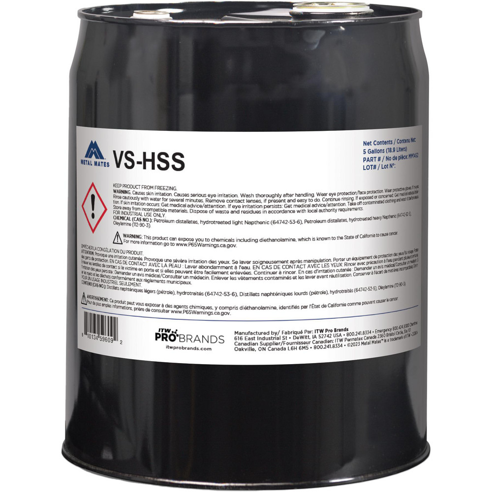 Metal Mates - Stamping & Cutting Lubricant: Metal Mates, Water Soluble, 5  gal Pail