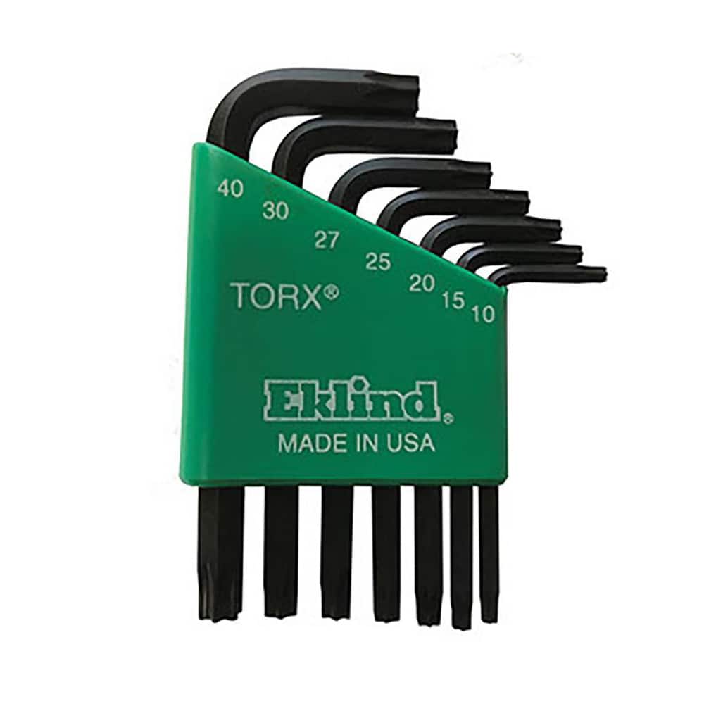 Torx Key Set: 7 Pc, L-Handle, T10 to T40