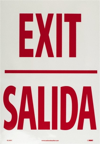 Exit Sign: "Exit"