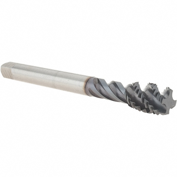 Emuge CU519400.5013 Spiral Flute Tap: 1/2-13, UNC, 4 Flute, Bottoming, 2B Class of Fit, Cobalt, TICN Finish Image