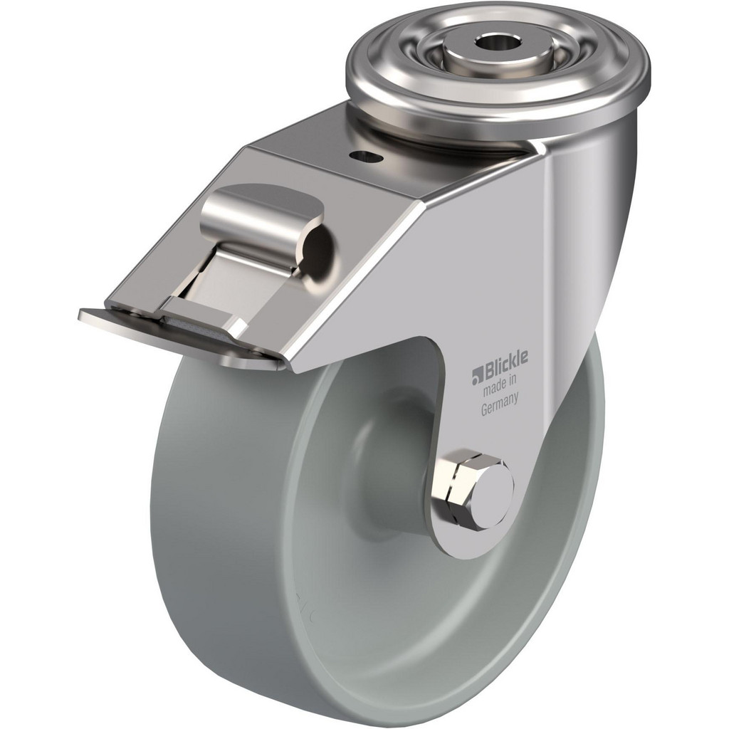 Blickle - Standard Casters: Mount: Hollow Kingpin; Caster Type: Swivel ...
