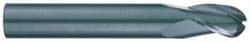 RobbJack SB-301-24 Ball End Mill: 0.75" Dia, 1" LOC, 3 Flute, Solid Carbide 