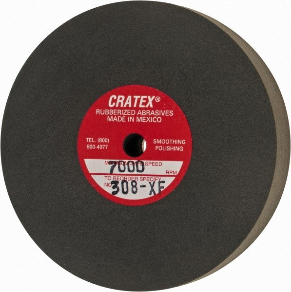 Cratex 308 XF Surface Grinding Wheel: 3" Dia, 1/2" Thick, 1/4" Hole 