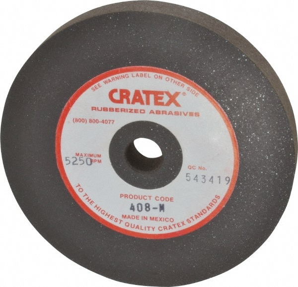 Cratex 408 M Surface Grinding Wheel: 4" Dia, 1/2" Thick, 1/2" Hole Image