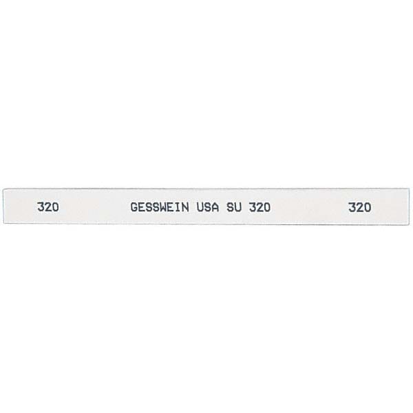 Rectangle Polishing Stone: Aluminum Oxide, 1/2" Wide, 1/4" Thick, 6" OAL
