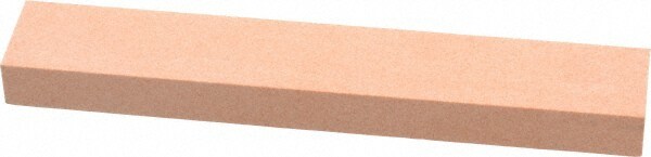 Rectangle Polishing Stone: Aluminum Oxide, 1" Wide, 1/2" Thick, 6" OAL