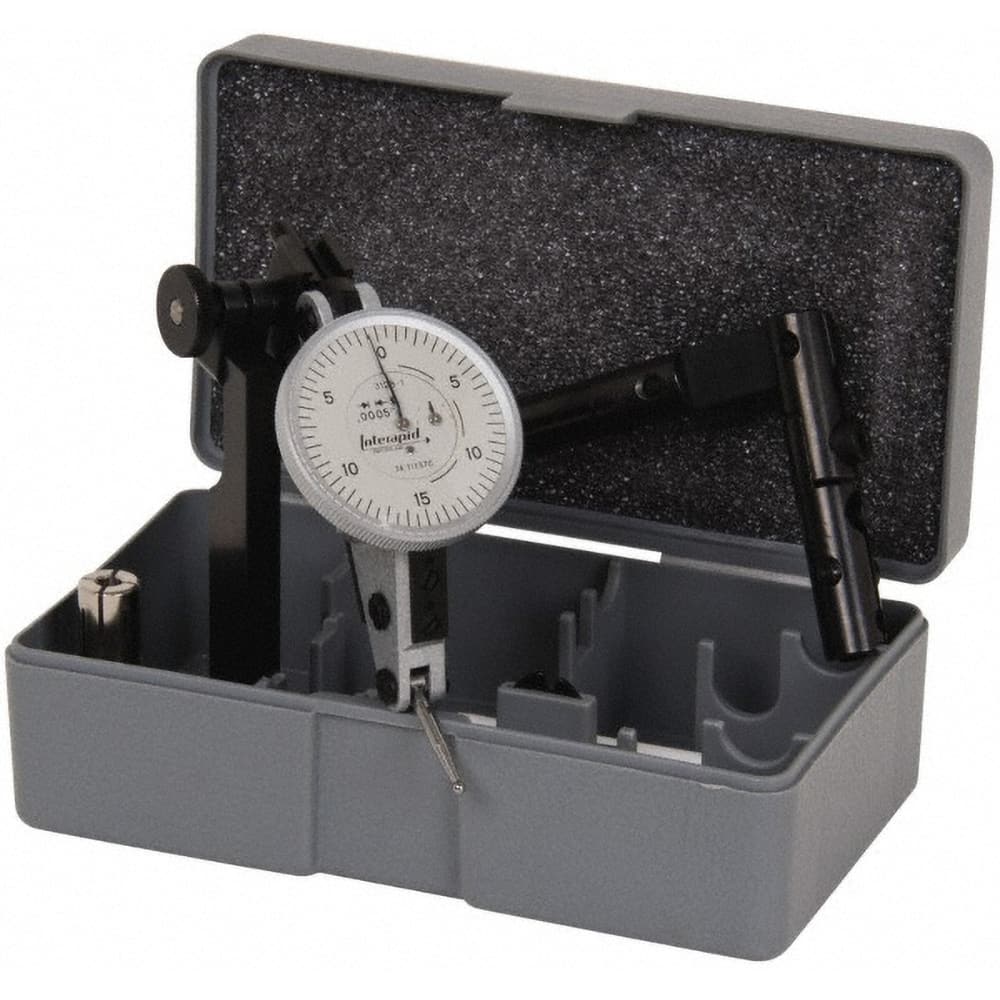 Black Indicator and Base Kit 0.0005 Inch... Brown & Sharpe 1 Inch Dial Diameter 