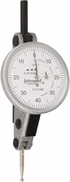 INTERAPID. 74.111366 to 2mm 0.0100mm Graduation, Horizontal Dial Test Indicator 